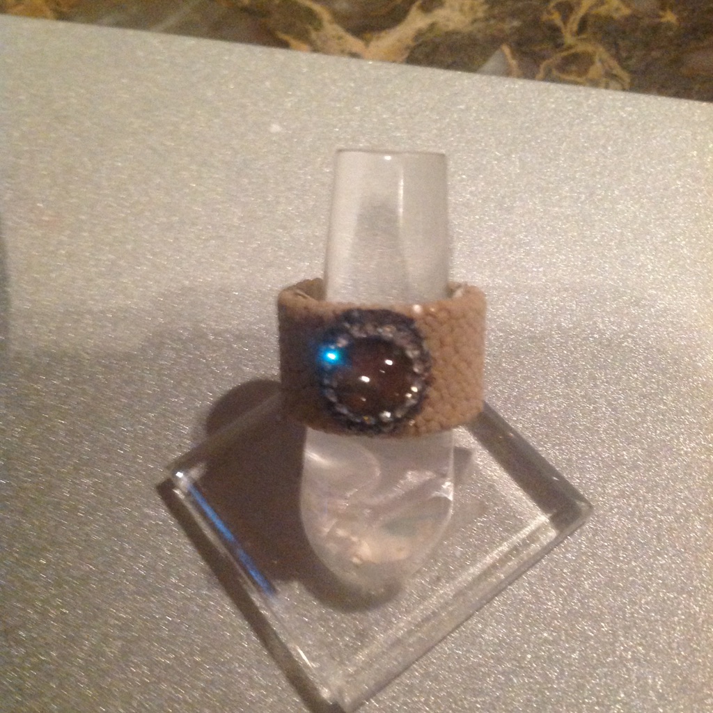 Lizard /Druzy Ring